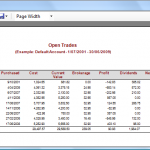 Open Trades Report