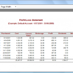 Profit/Loss Report